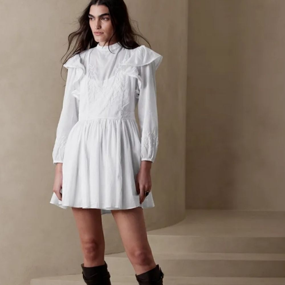Banana Republic Esme‎ Embroidered Mini Dress Size XXL NWT